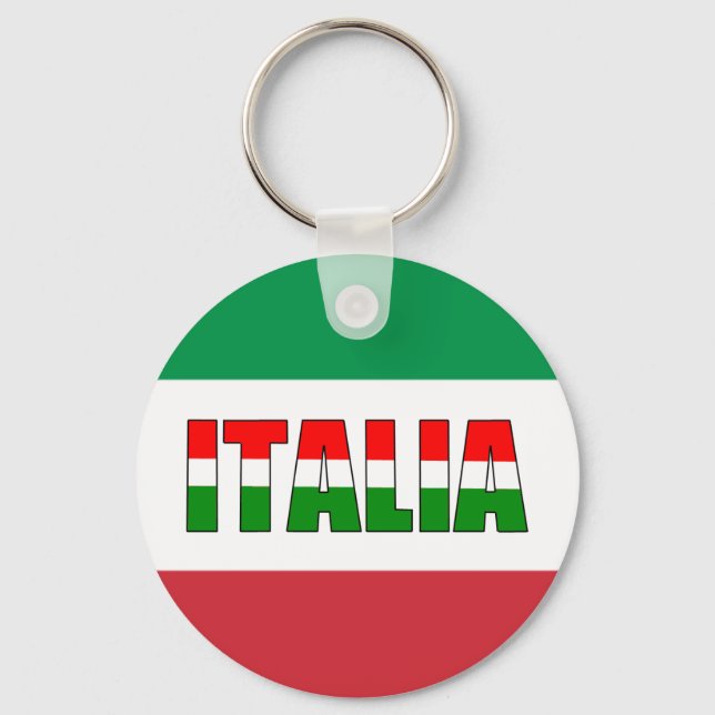 Italienische Flagge Schlüsselanhänger (Vorderseite)