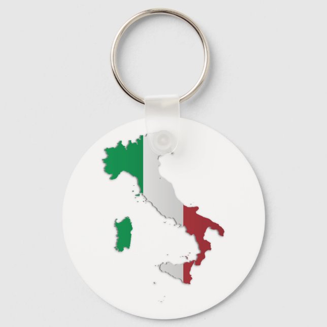 Italienische Flagge Schlüsselanhänger (Vorderseite)