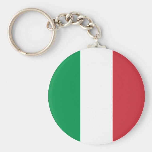 Italienische Flagge Schlüsselanhänger (Vorne)