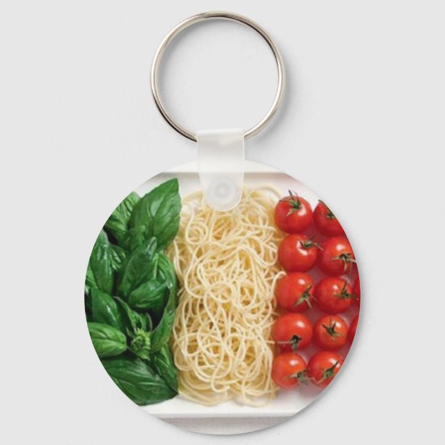 Italienische Flagge Schlüsselanhänger (Vorderseite)