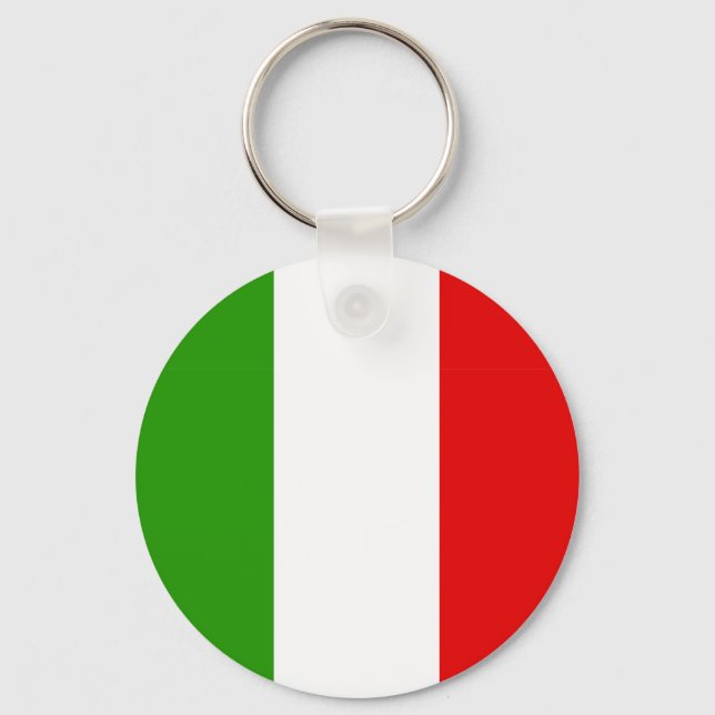 Italienische Flagge Schlüsselanhänger (Vorderseite)