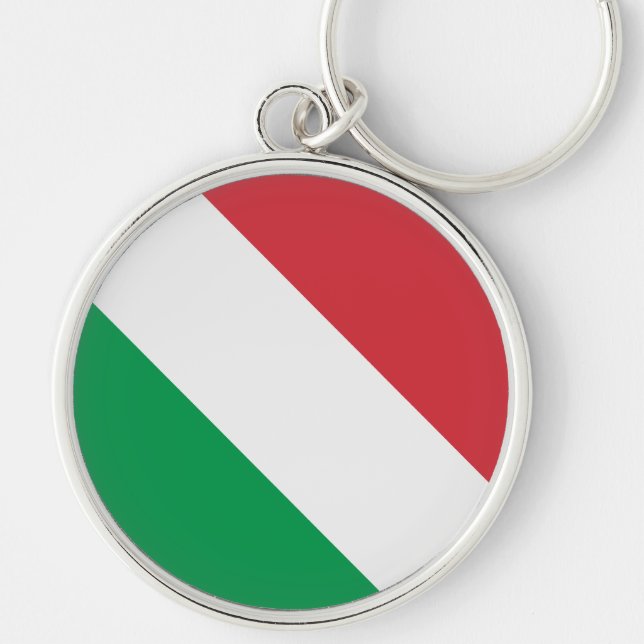 Italienische Flagge Schlüsselanhänger (Vorne)