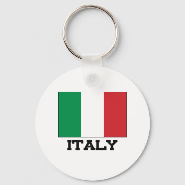 Italienische Flagge Schlüsselanhänger (Vorderseite)