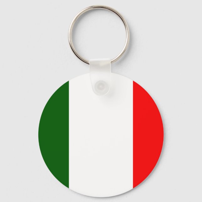 Italienische Flagge Schlüsselanhänger (Vorderseite)