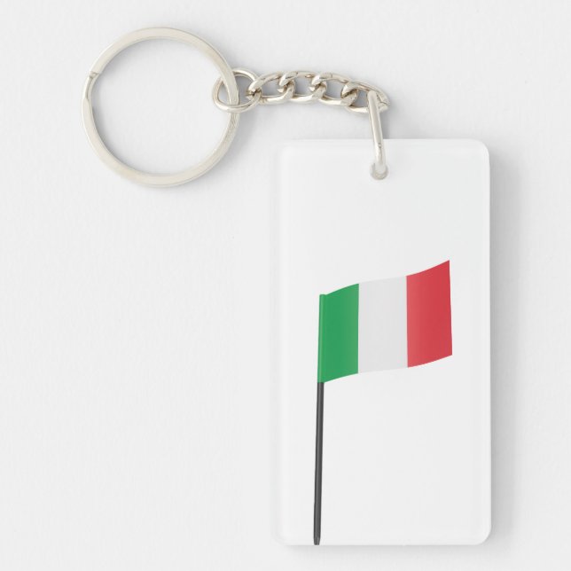 Italienische Flagge Schlüsselanhänger (Vorderseite)