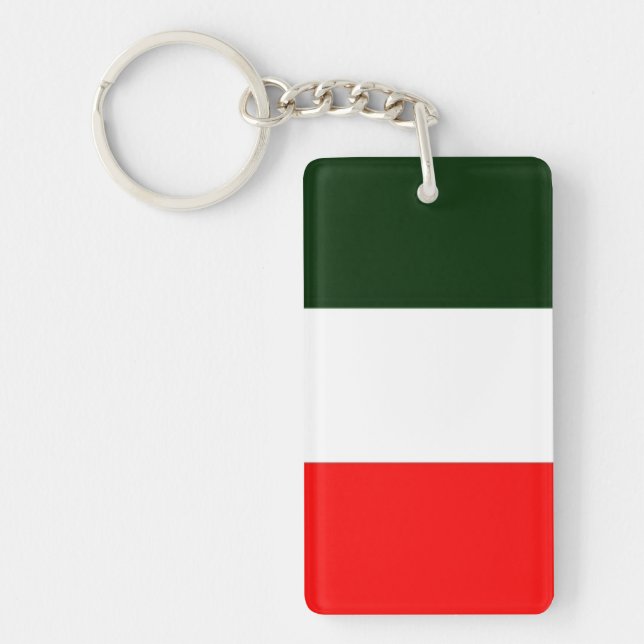 Italienische Flagge Schlüsselanhänger (Vorderseite)