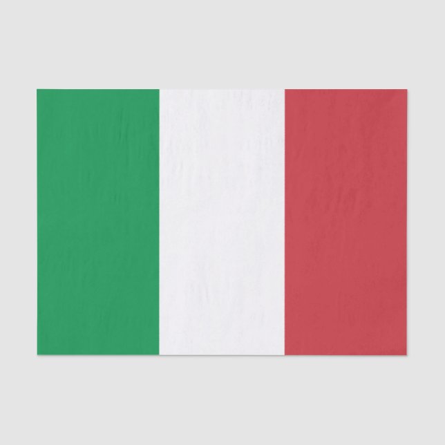 Italienische Flagge Seidenpapier (Vorderseite)