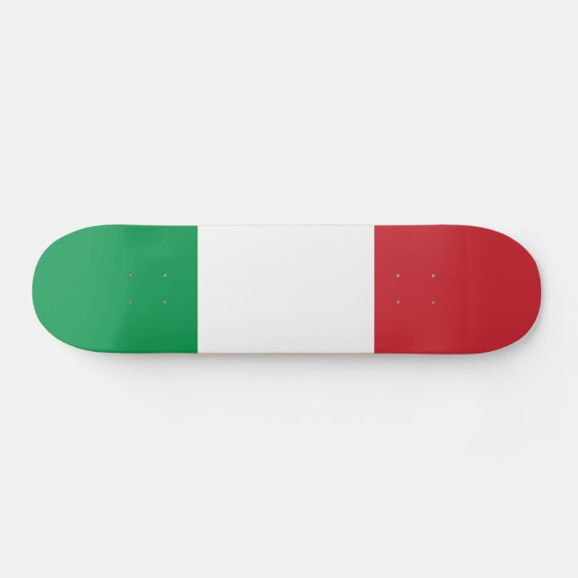 Italienische Flagge Skateboard (Horizontal)