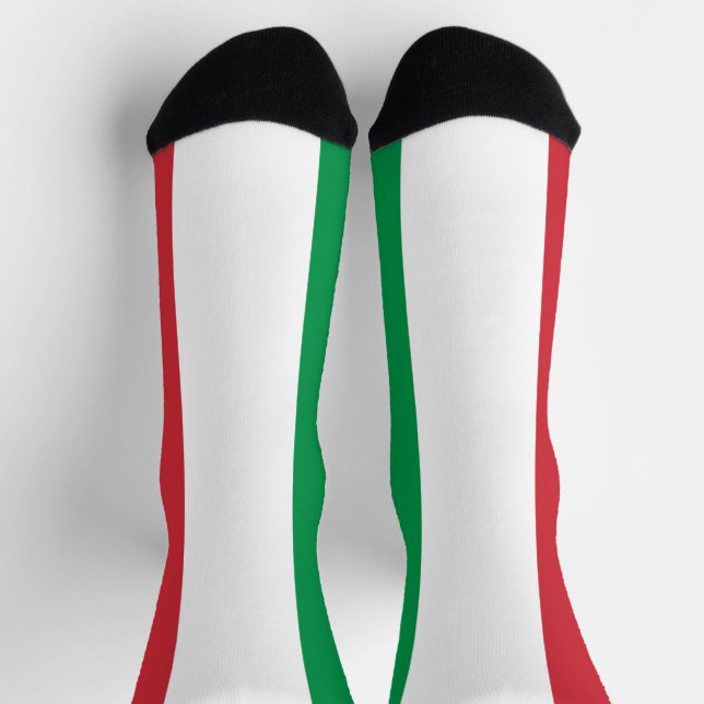Italienische Flagge Socken (Oben)