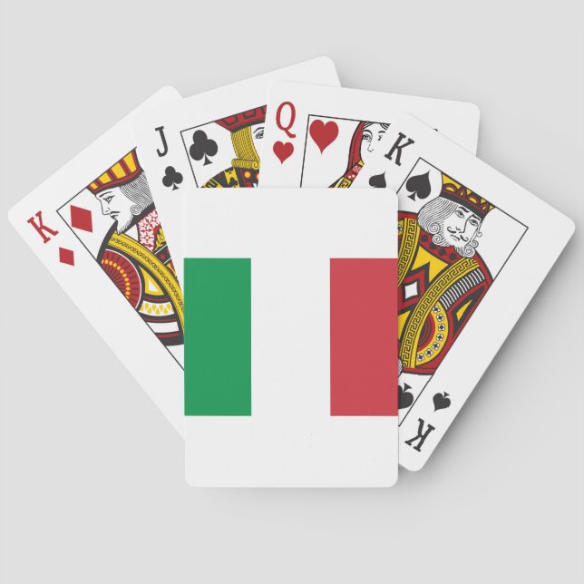 Italienische Flagge Spielkarten (Rückseite)