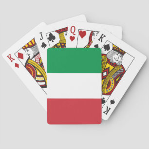 Italienische Flagge Spielkarten