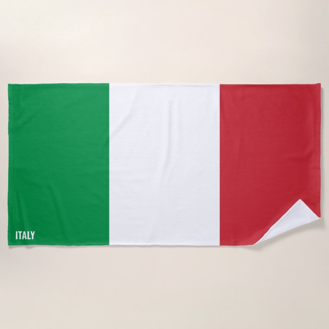 Italienische Flagge Splendid Patriotic Strandtuch (Vorderseite)