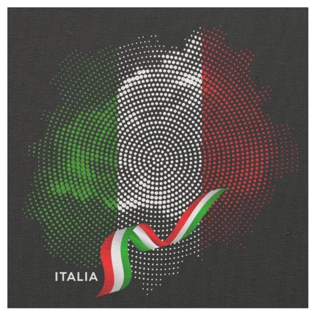 Italienische Flagge Stoff (Nahaufnahme)