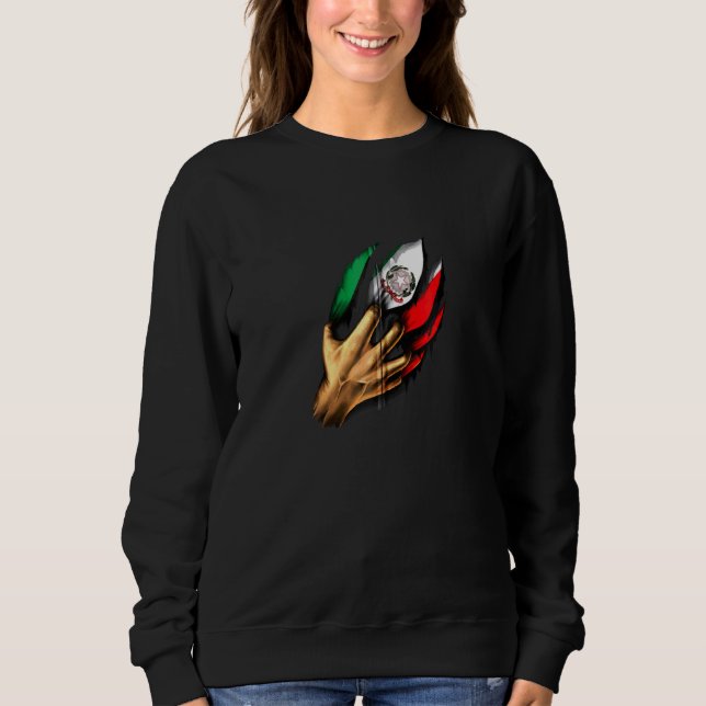 Italienische Flagge Sweatshirt (Vorderseite)