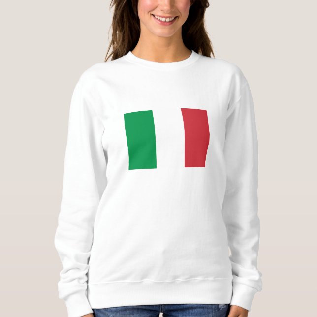 Italienische Flagge Sweatshirt (Vorderseite)