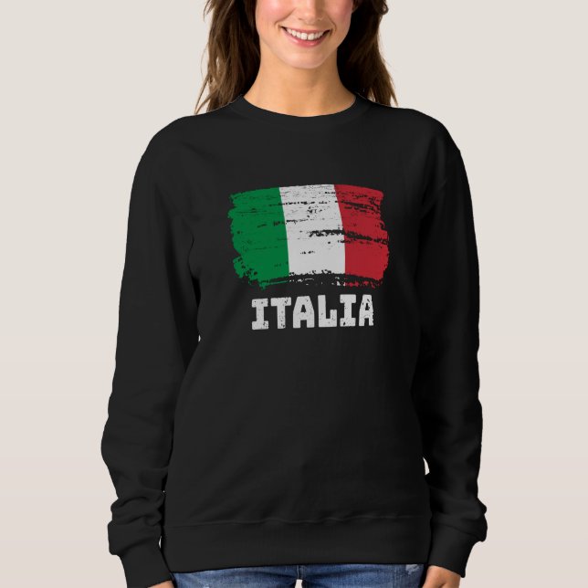 Italienische Flagge Sweatshirt (Vorderseite)
