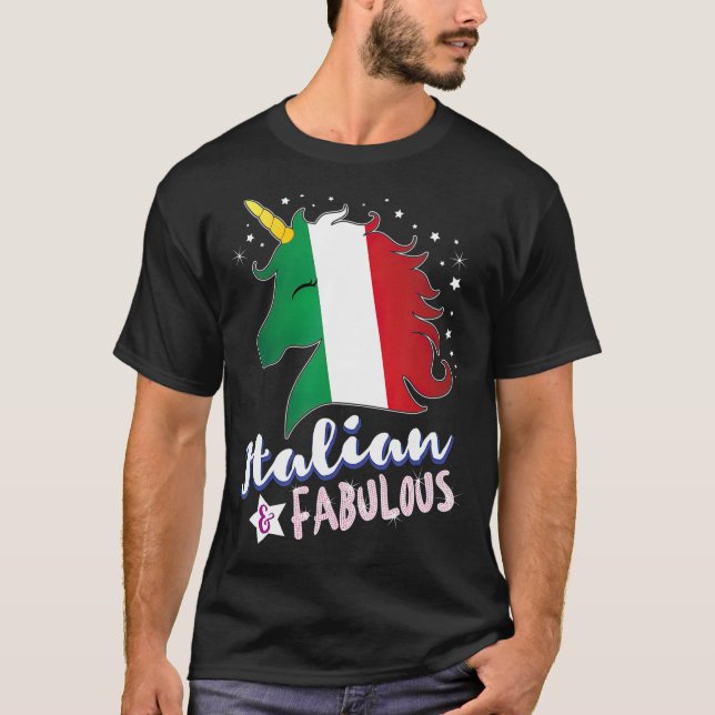 Italienische Flagge T-Shirt (Vorderseite)