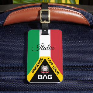 Italienische Flagge, Taschentücher, Italien / Pers Gepäckanhänger