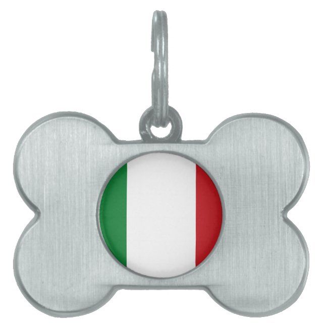 Italienische Flagge Tiermarke (Vorderseite)