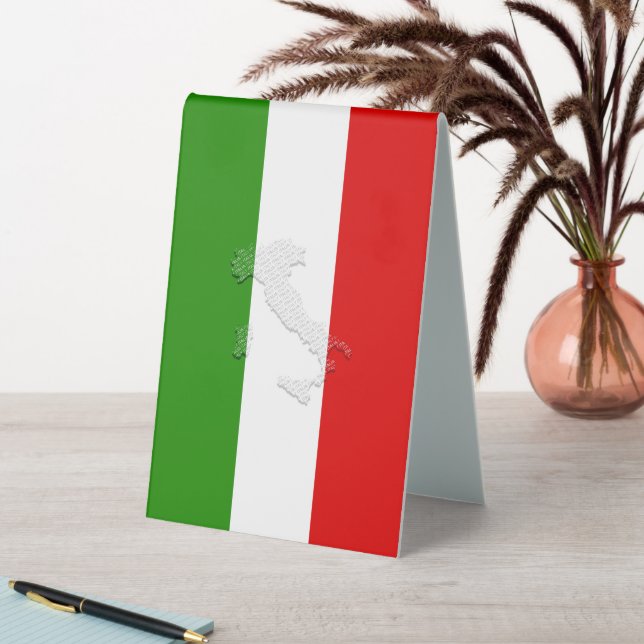 Italienische Flagge Tischaufsteller (In Situ (Tisch))