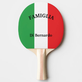 Italienische Flagge Tischtennis Schläger
