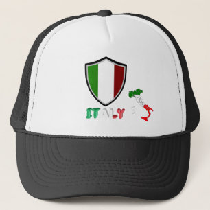 Italienische Flagge Trucker Hut Truckerkappe