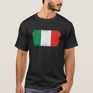 Italienische Flagge über Pennsylvania T-Shirt