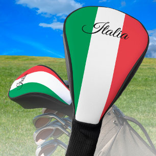 Italienische Flagge und Golf Italien Sportvereine  Headcover