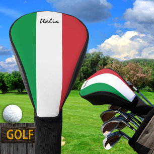 Italienische Flagge und Golf Italien Sportvereine Headcover