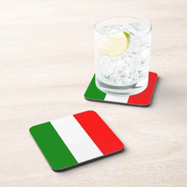 Italienische Flagge - Untersetzer Bandiera d'Itali (Rechte Seite)