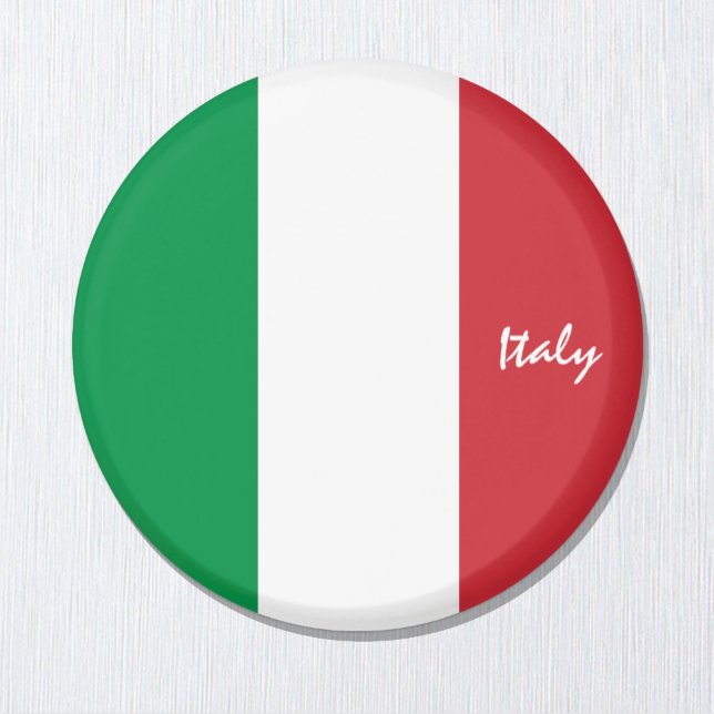 Italienische Flagge - Urlaub, Reisen / Sportfans Magnet (Von Creator hochgeladen)