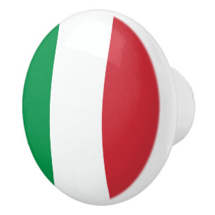 Italienische Flagge von Italien-Tür und Fach Keramikknauf
