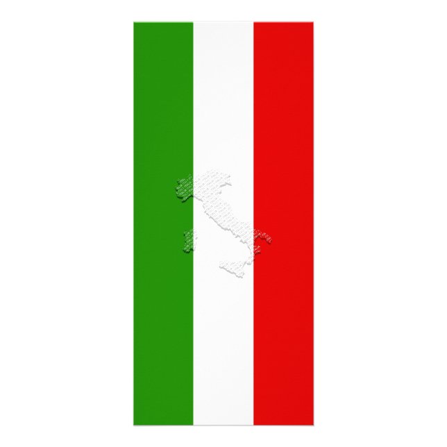 Italienische Flagge Werbekarte (Vorne)