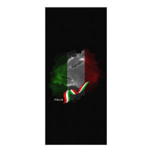 Italienische Flagge Werbekarte