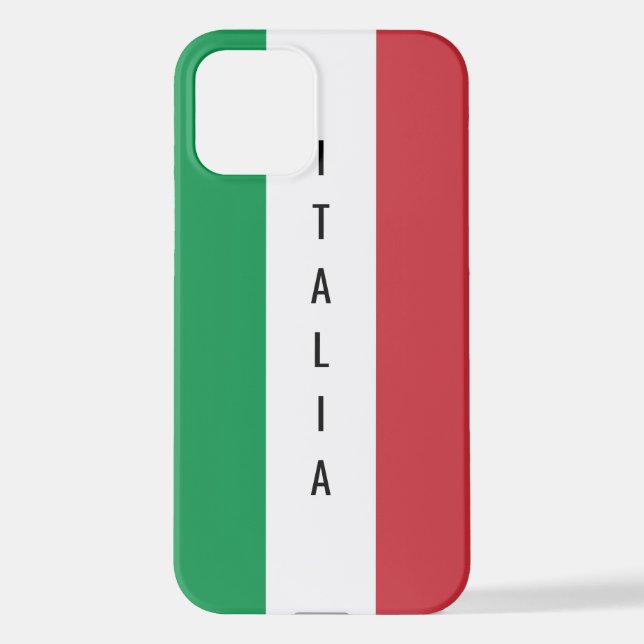 Italienische Flagge Zazzle Basic Value iPhone 12 F Hülle (Rückseite)