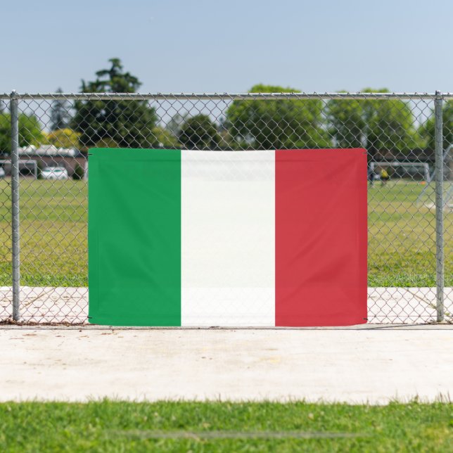 Italienische Flagge - Zollbannerzeichen Banner (InSitu)
