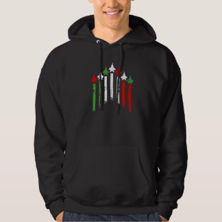 Italienische Flaggen Flugzeuge Hoodie
