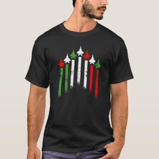 Italienische Flaggen Flugzeuge T-Shirt