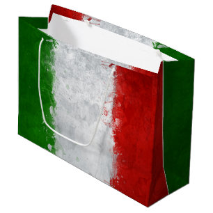 Italienische Flaggen-Geschenk-Tasche Große Geschenktüte