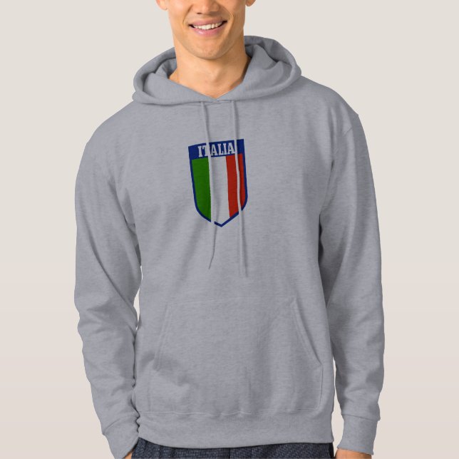 Italienische Flaggen-mit Kapuze Sweatshirt (Vorderseite)