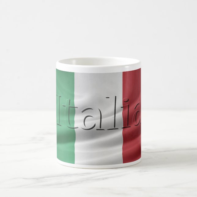 Italienische Flaggen-Tasse Italiens Kaffeetasse (Mittel)