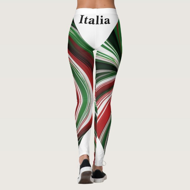 Italienische Flaggenfarben - Italien Leggings (Rückseite)