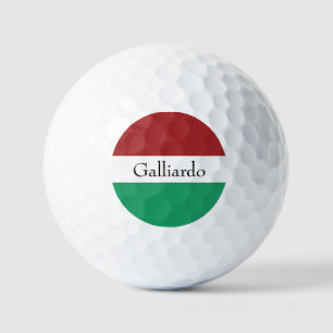Italienische Flaggenfarben Nachname Name Benutzerd Golfball