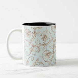 Italienische Florentiner Schnörkel Zweifarbige Tasse