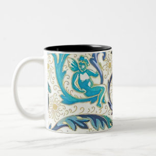 Italienische Florentiner Schnörkel Zweifarbige Tasse
