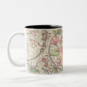 Italienische Florentiner Schnörkel Zweifarbige Tasse