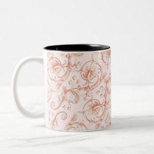 Italienische Florentiner Schnörkel Zweifarbige Tasse