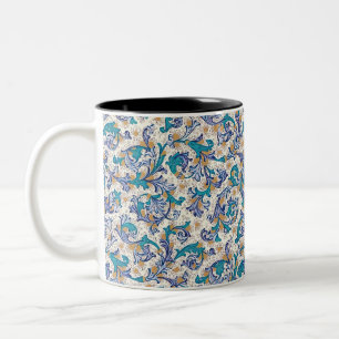 Italienische Florentiner Schnörkel Zweifarbige Tasse