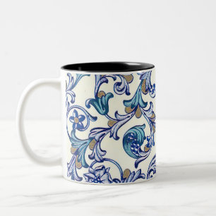 Italienische Florentiner Schnörkel Zweifarbige Tasse