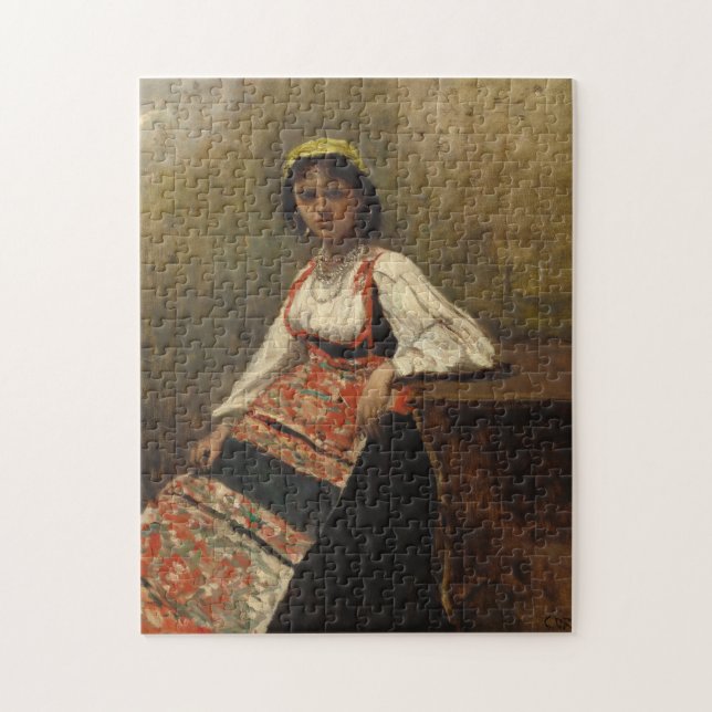 Italienische Frau (La Morieri) von Corot (Vertikal)